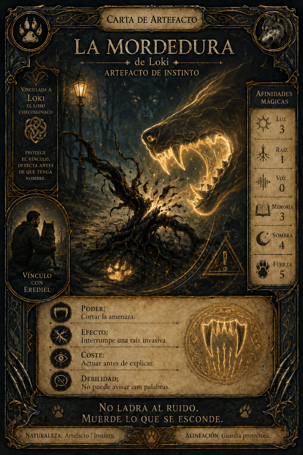 Artefacto de instinto, La Mordedura de Loki.